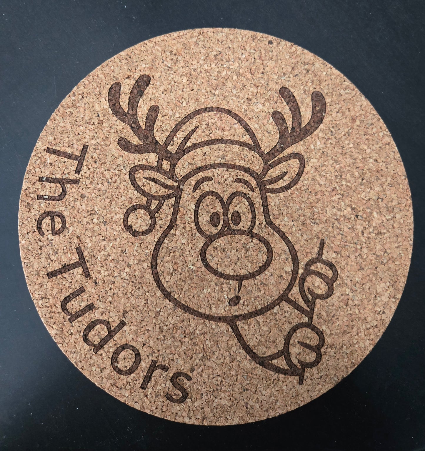 Personalized 8" Cork Trivet or 4" Coasters – Custom Laser Engraved