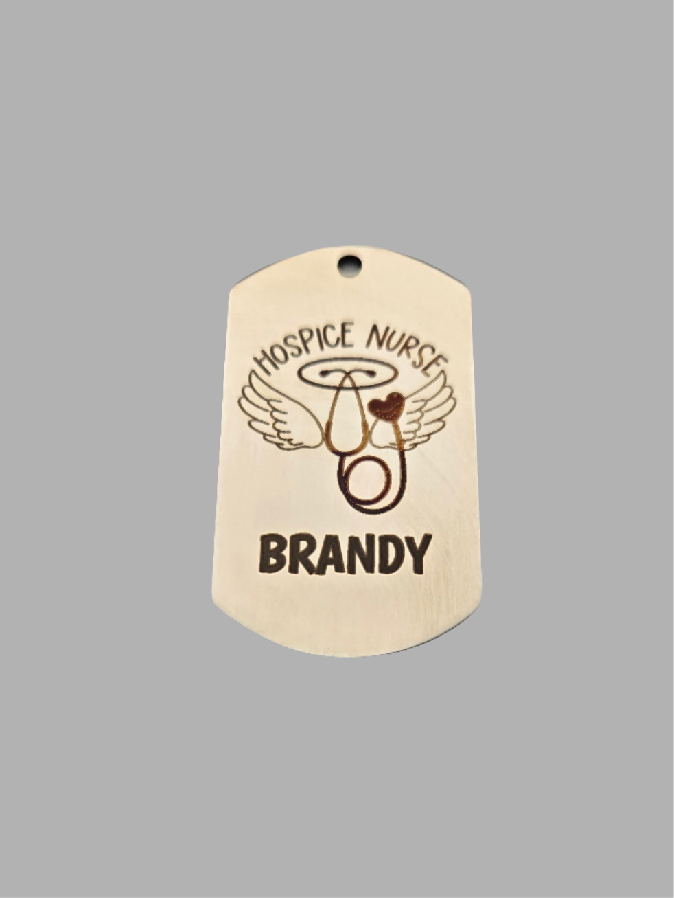 Personalized Military-Style Pendant – Custom Laser Engraved Dog Tag Necklace | Double-Sided Design