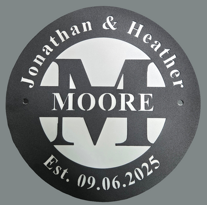 Custom Plasma-Cut Steel Sign – Powder Coated Metal Wall Art for Home, Business, or Gifts