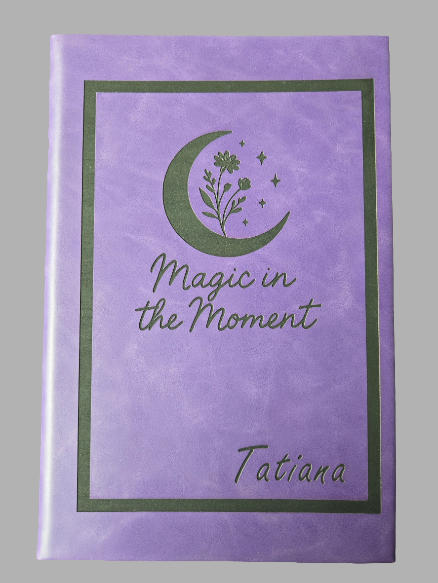 Custom Engraved Leatherette Journal – 5¼" x 8¼" Personalized Notebook