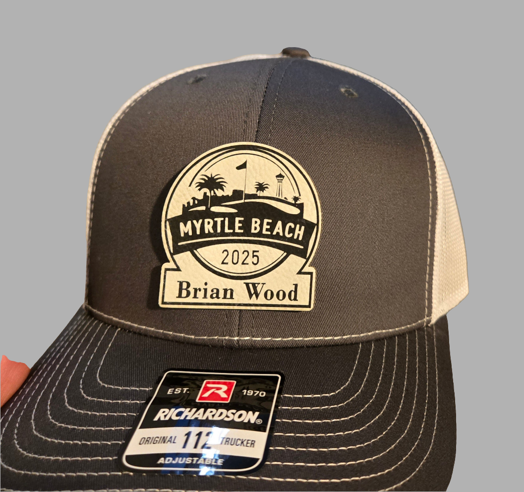 Custom Leatherette or Acrylic Patch Hat