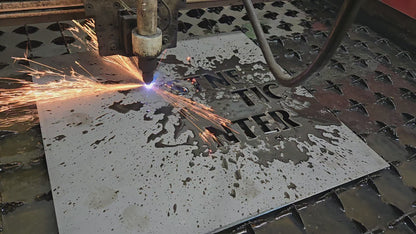 Custom Plasma-Cut Steel Sign – Powder Coated Metal Wall Art for Home, Business, or Gifts