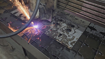 Custom Plasma-Cut Steel Sign – Powder Coated Metal Wall Art for Home, Business, or Gifts