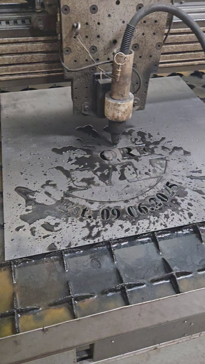 Custom Plasma-Cut Steel Sign – Powder Coated Metal Wall Art for Home, Business, or Gifts