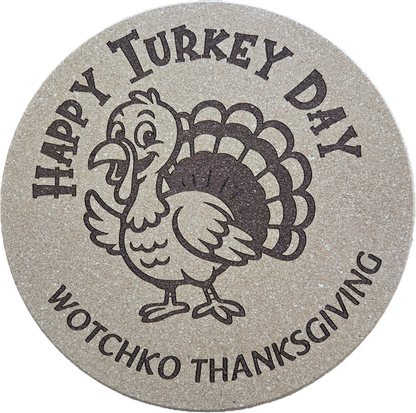 Personalized 8" Cork Trivet or 4" Coasters – Custom Laser Engraved