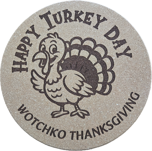 Personalized 8" Cork Trivet or 4" Coasters – Custom Laser Engraved