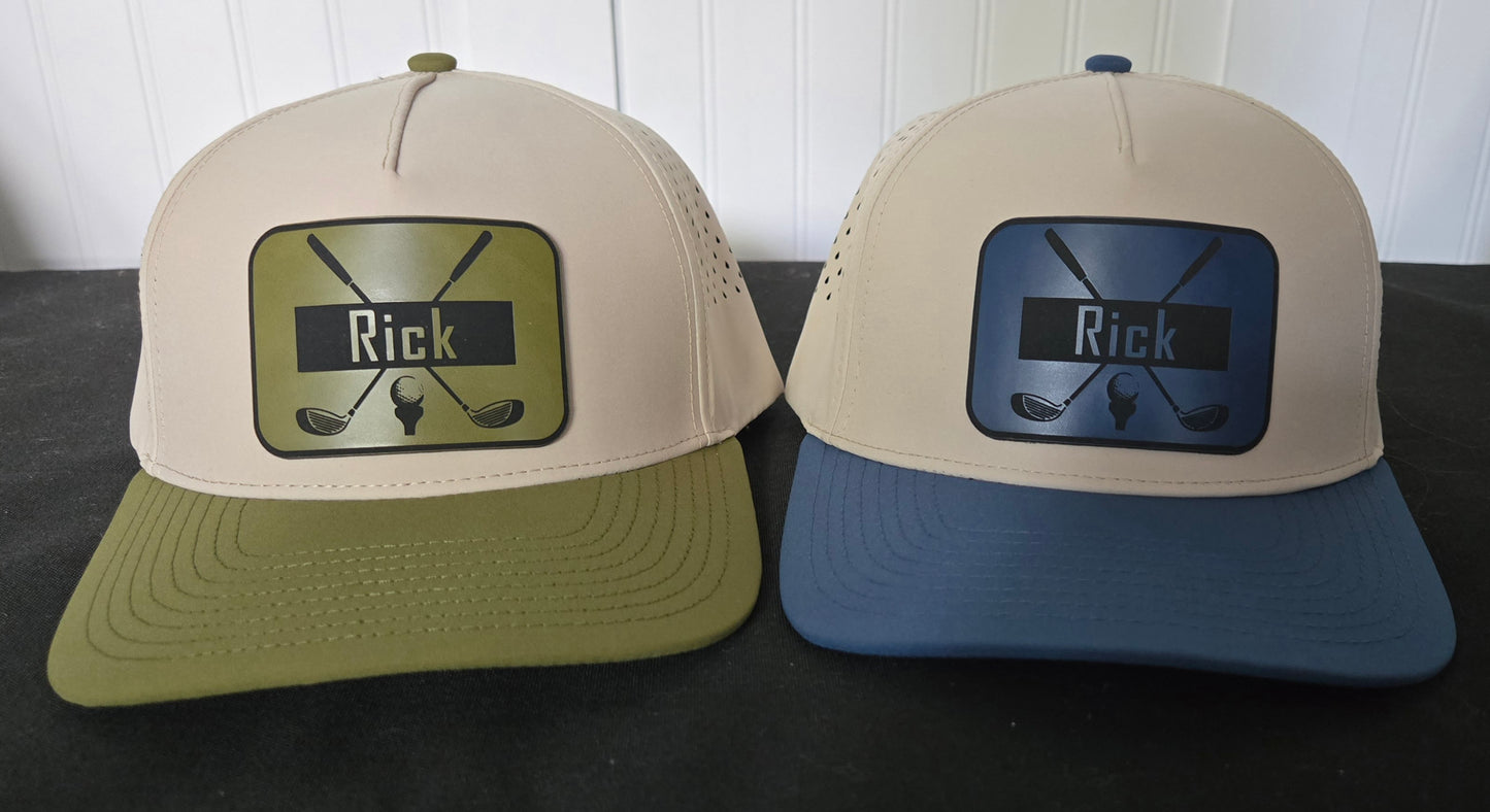 Custom Leatherette or Acrylic Patch Hat