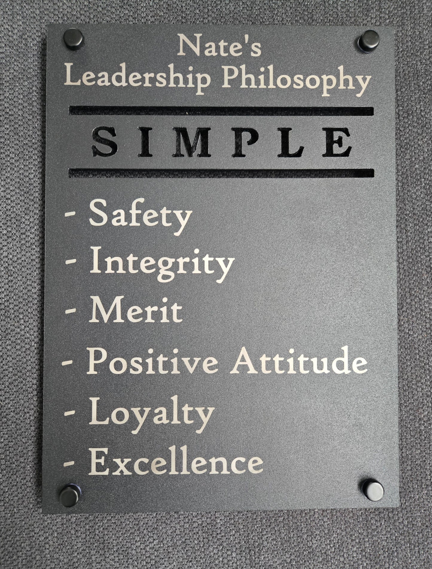 Custom Plasma-Cut Steel Sign – Powder Coated Metal Wall Art for Home, Business, or Gifts