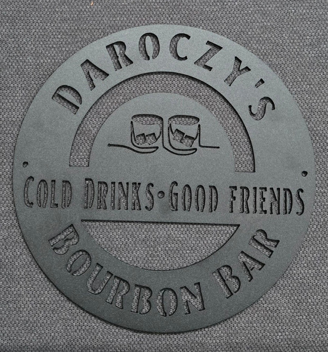 Custom Plasma-Cut Steel Sign – Powder Coated Metal Wall Art for Home, Business, or Gifts