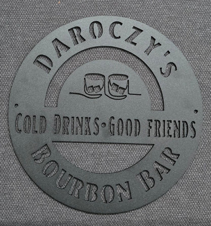 Custom Plasma-Cut Steel Sign – Powder Coated Metal Wall Art for Home, Business, or Gifts